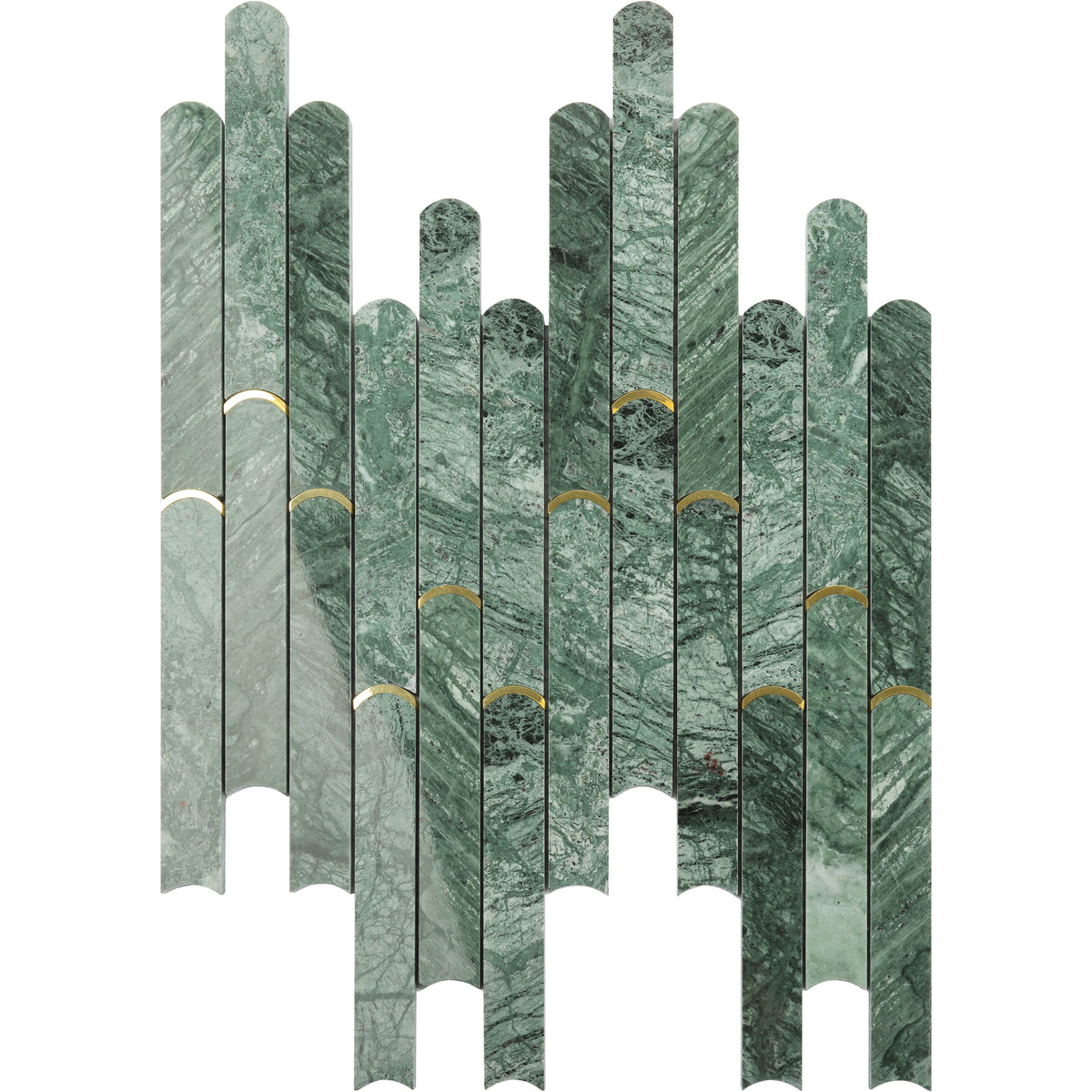 marmor mosaik grön ark