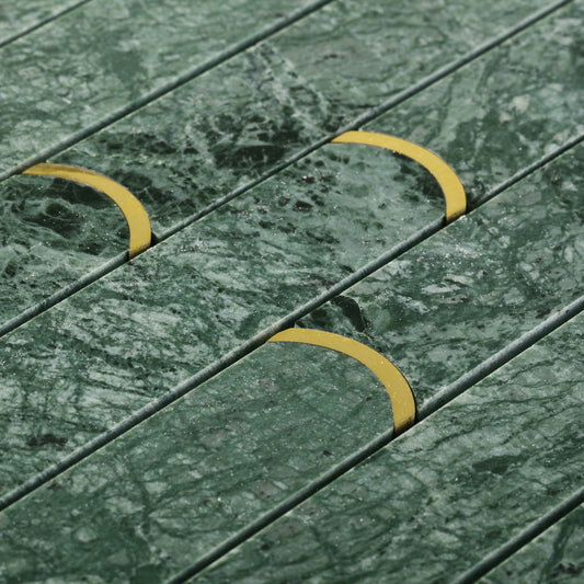 marmor mosaik grön
