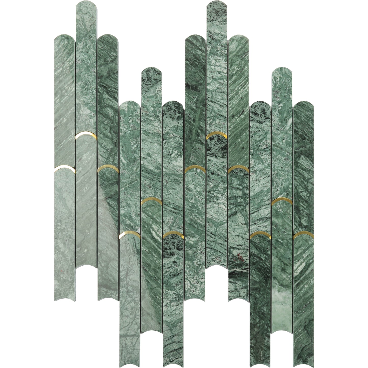 marmor mosaik grön ark