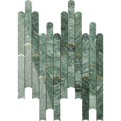 marmor mosaik grön ark