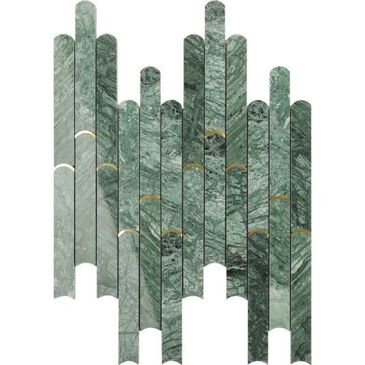 marmor mosaik grön ark