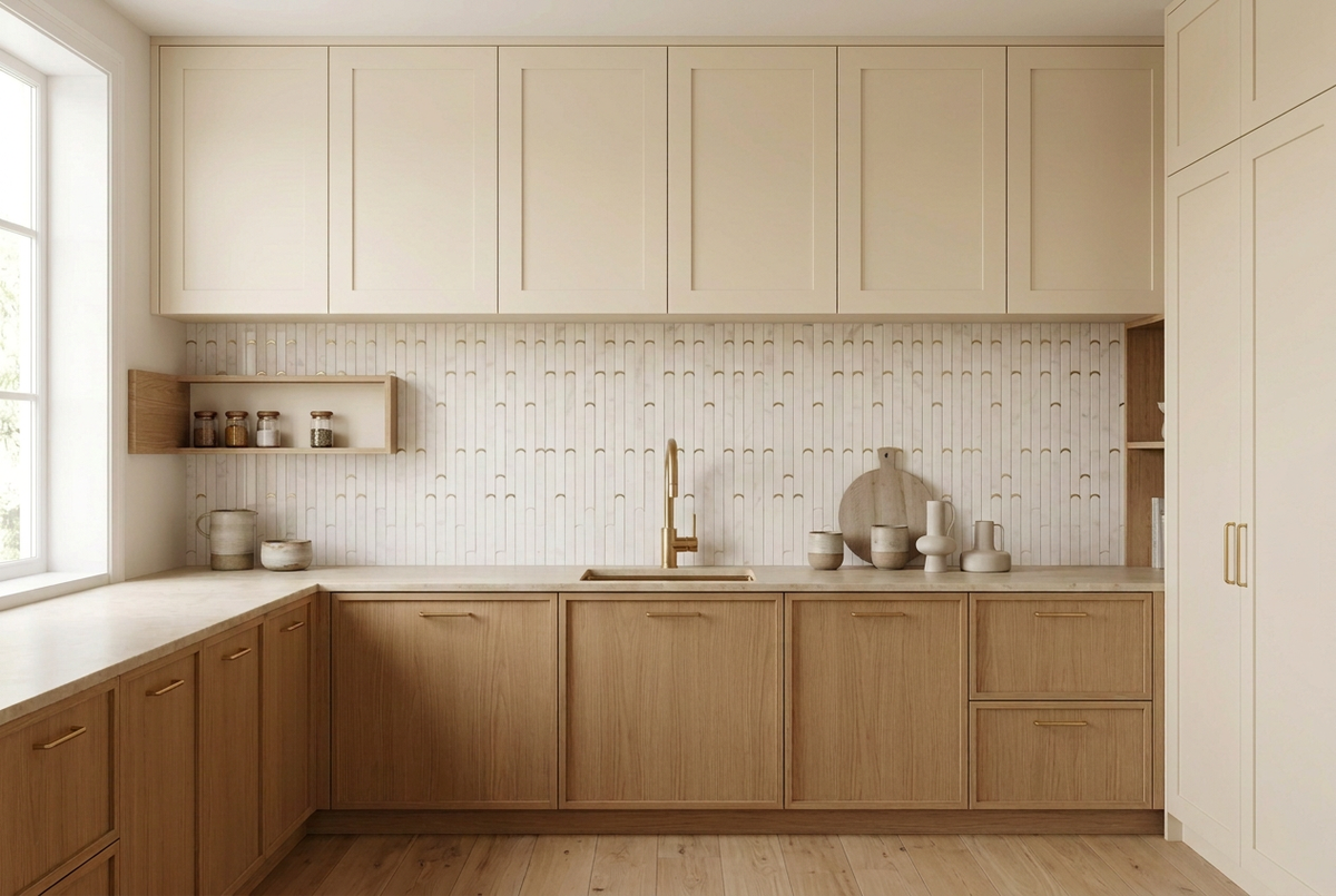 Köksbild med något mindre Bamboo-mosaik